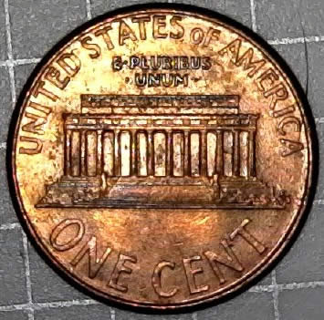 2003-Lincoln-Cent-With-Bar-Column-DDR-Look-In-The-Statue-To-The-Right